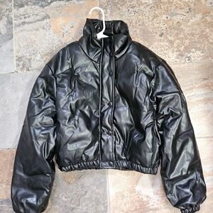 Sleek Black Puffer Jacket